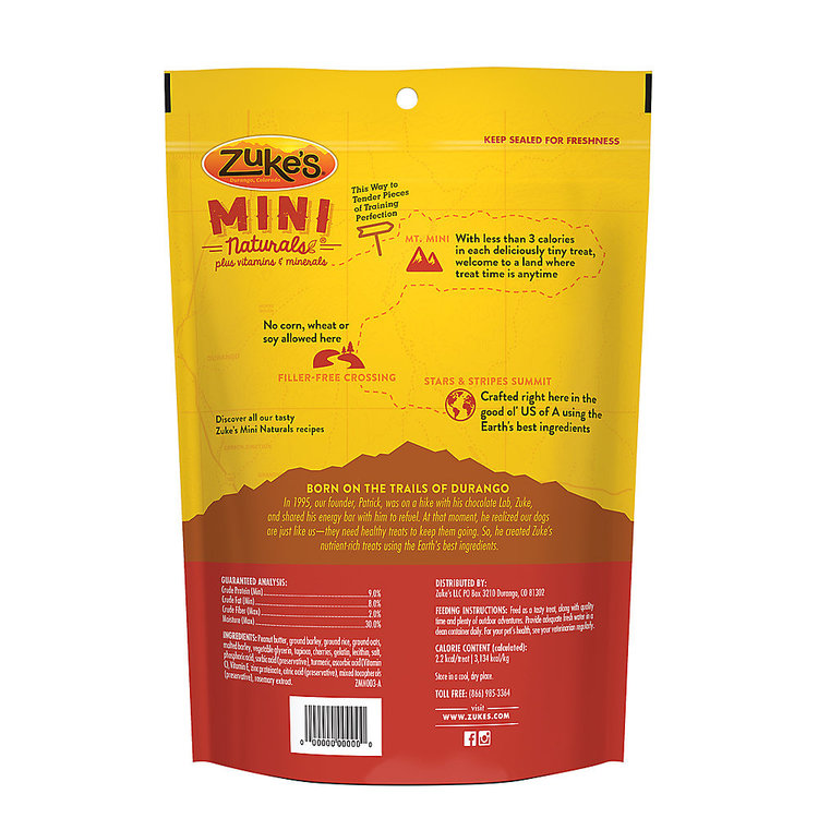 ZUKES | Mini Naturals | Peanut Butter | 16oz