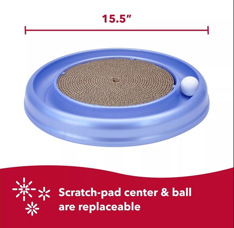 Turbo - scratcher with ball/scratch pad center