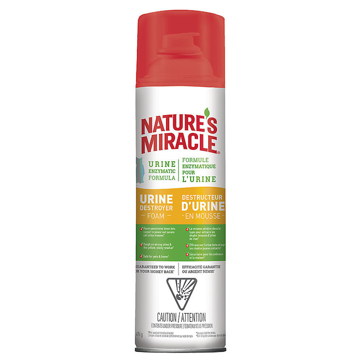 Natures Miracle | Cat Urine Destroyer Foam Aerosol | 17.5 oz