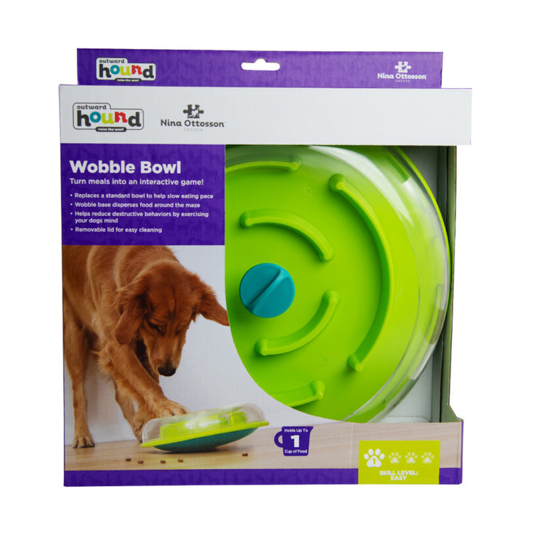 Outward Hound - Wobble Bowl Slow Feeder and Dog Puzzle
