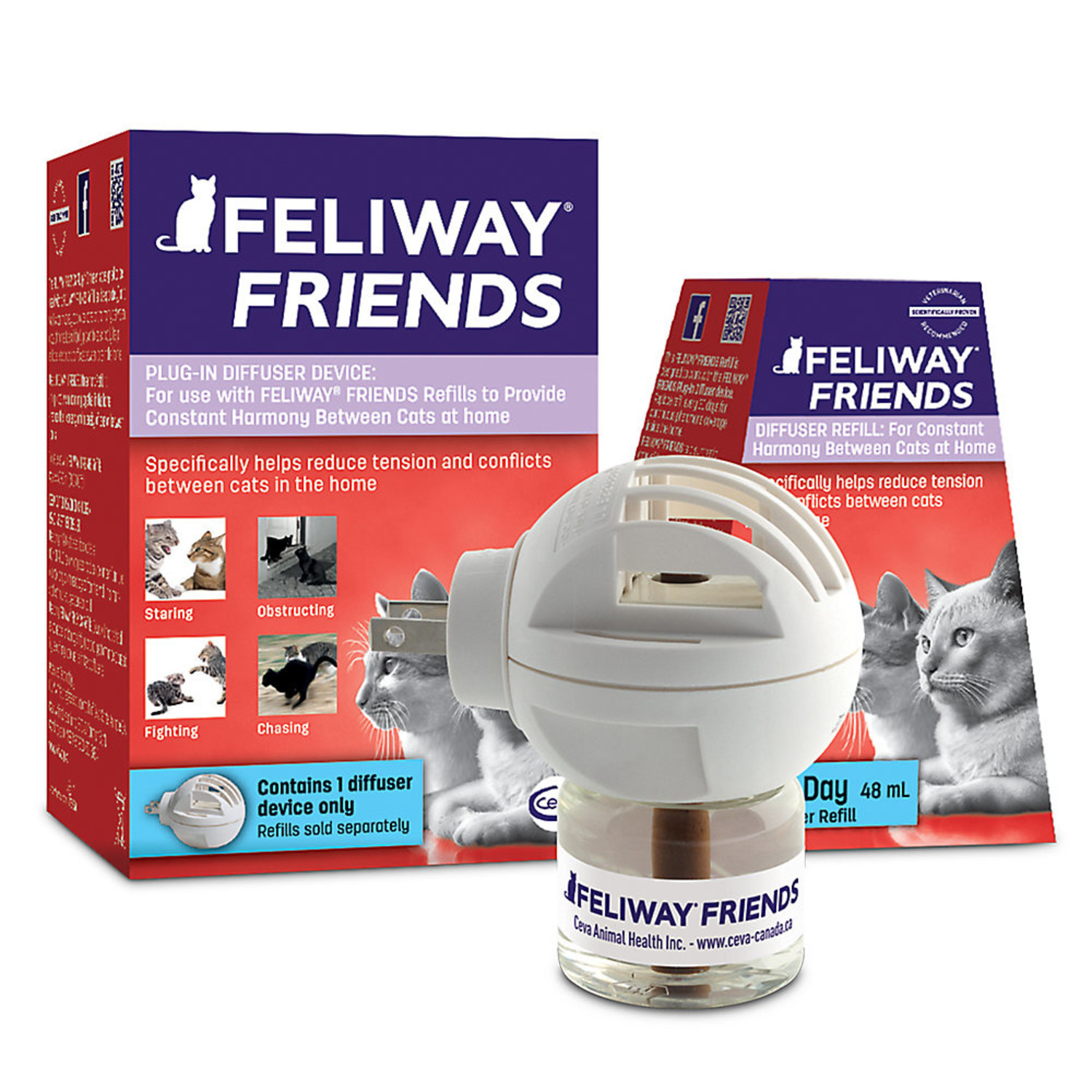 Starter Kit Chewy Feliway Diffuser Feliway Friends Diffuser With