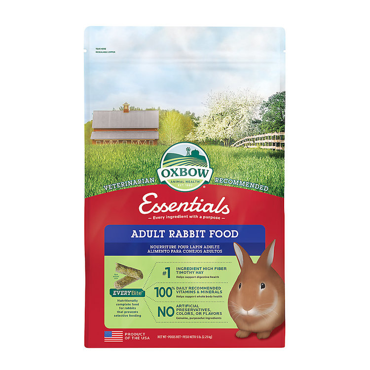 Oxbow Essentials - Adult Rabbit Food - 5lbs