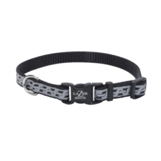 LazerBrite | Reflective Collar | Black Chain Link | 1x18"-26" | L