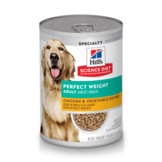 Hills - wet - canine - adult 1-6 - perfect weight - chicken entree - 12.8 oz