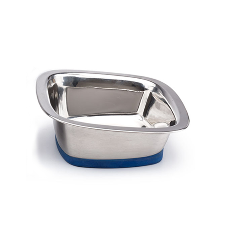 Durapet | Premium Rubber-Bonded Stainless Steel | Square Bowl | Md