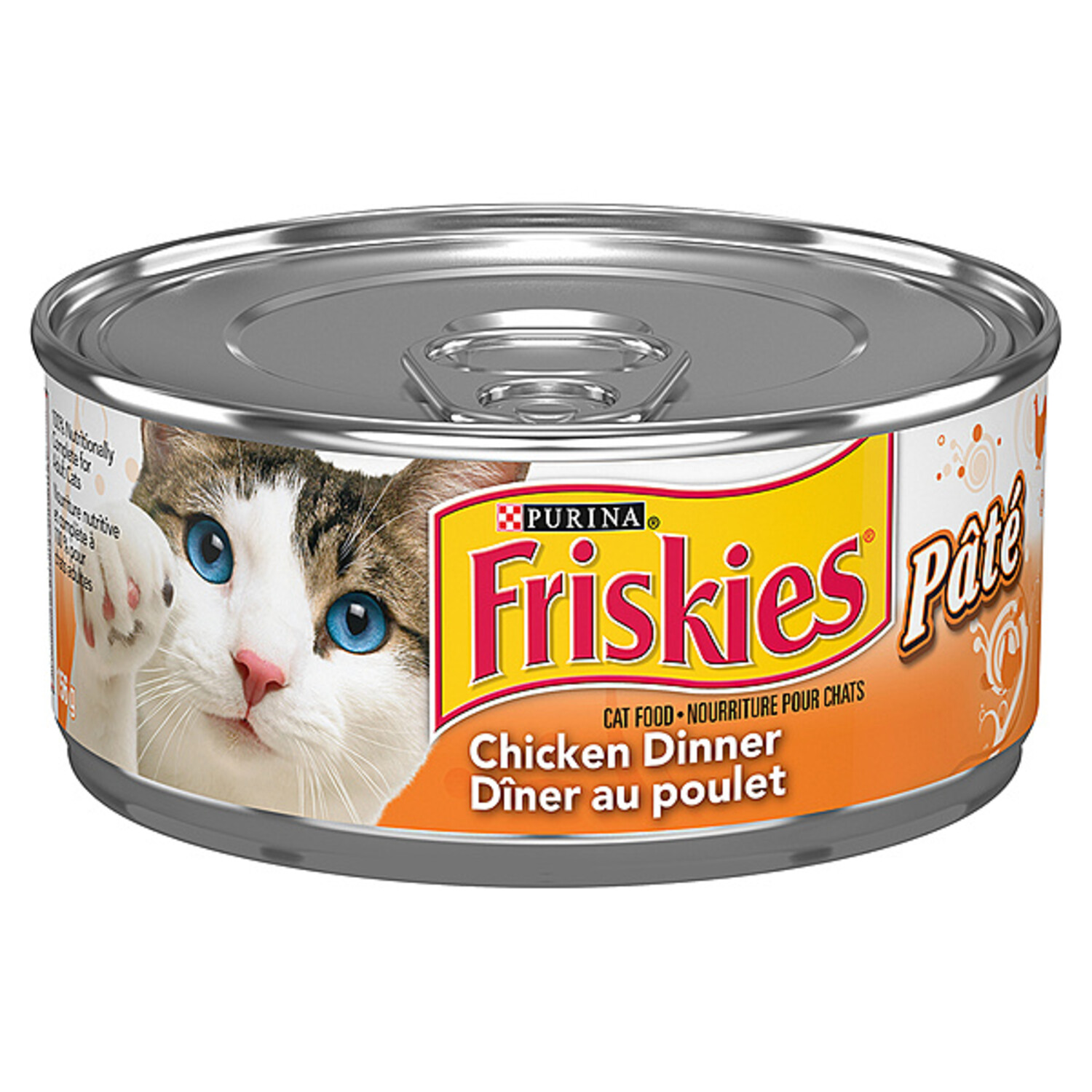 Purina Friskies Feline Wet Chicken Dinner Pate 156gm WHS