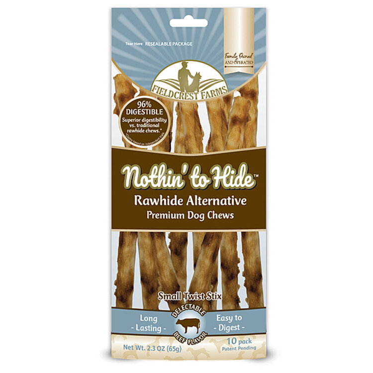 Fieldcrest Farms/Nothin' to Hide Nothin' to Hide - Twist Stix Beef - Small - 10 pk