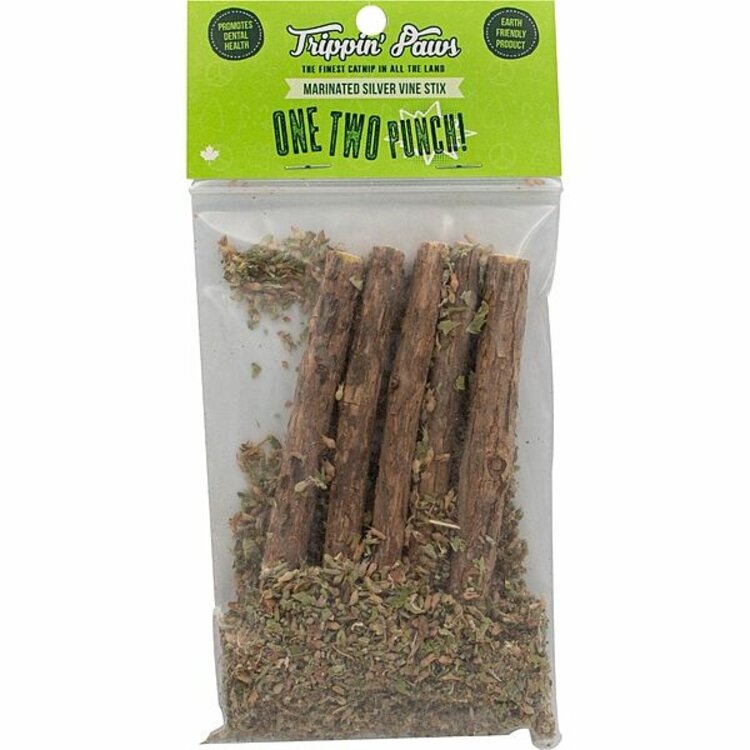 Trippin Paws | One Two Punch | Silver Vine Sticks In Catnip
