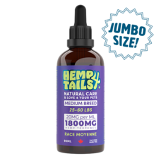 Hemp4Tails | Hemp Seed Oil Medium Breed | 1800MG/90ML