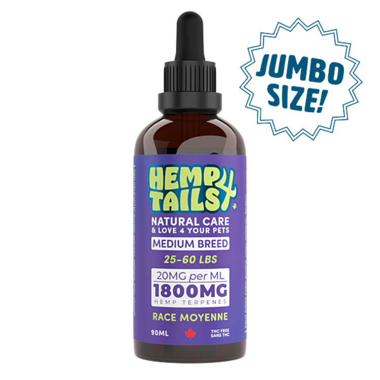 Hemp4Tails | Hemp Seed Oil Medium Breed | 1800MG/90ML