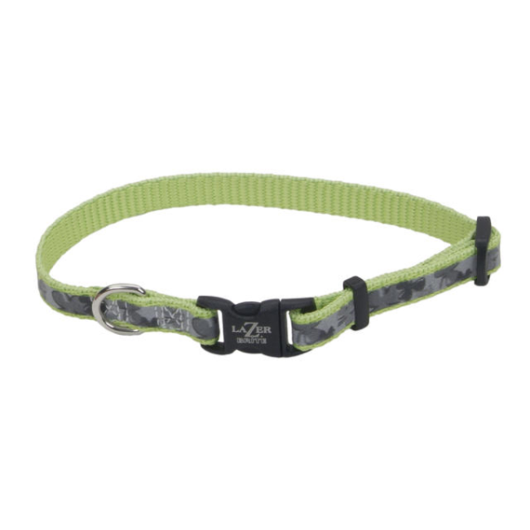 LazerBrite | Reflective Collar | Shamrocks | XSmall | 3/8x8-12