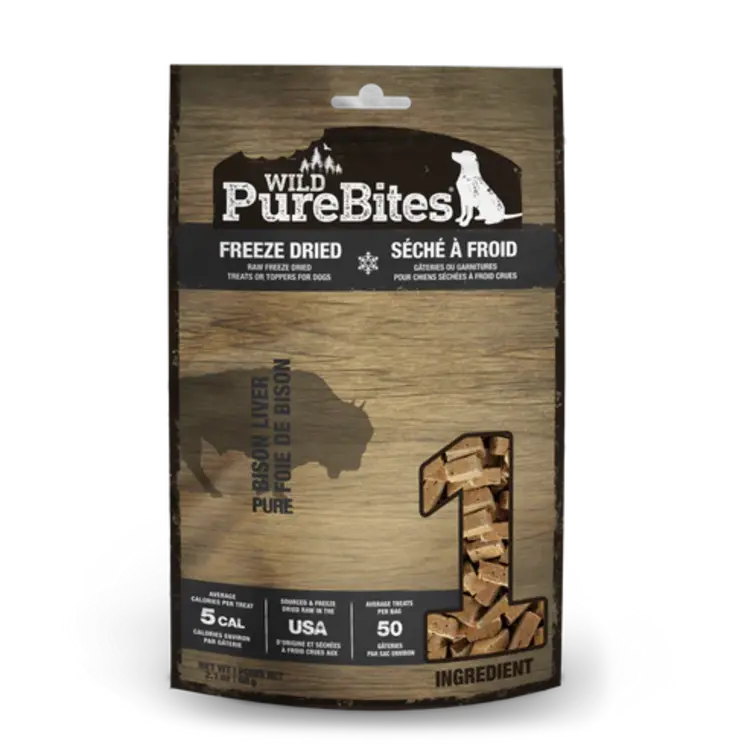 Pure Bites - dog - wild bison liver - 60g