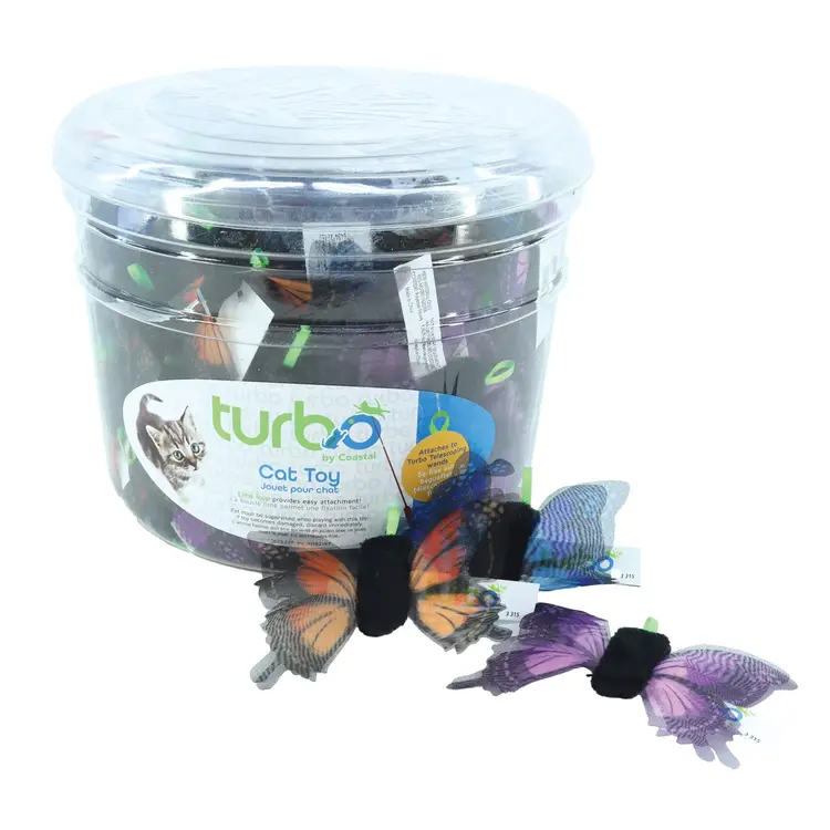 Turbo butterfly cat toy