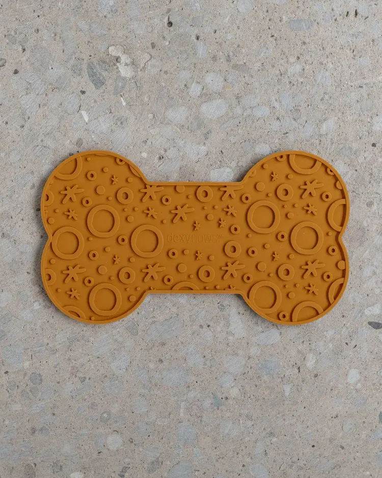 Dexypaws dog bone licking mat
