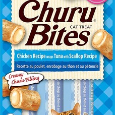 Churu BITES - CAT - Chicken recipe wraps - tuna and scallop - 3pk.