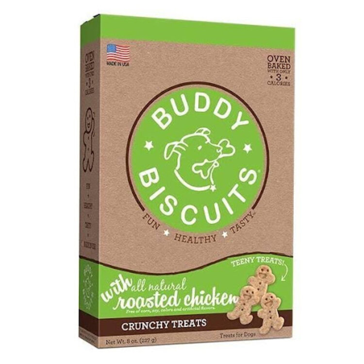 Buddy Biscuits | Original Oven Baked | Itty Bitty Roasted Chicken | 8 oz