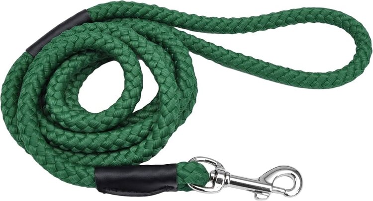 Coastal | Rope Leash | Hunter Green | 1/2"x6'