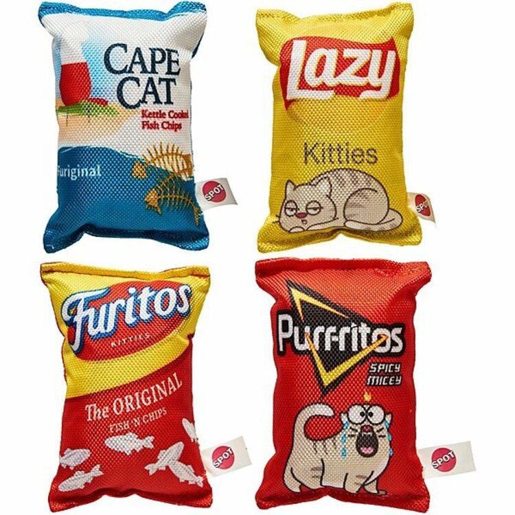 Spot - Fun Food kitty chips 5" - cat toy