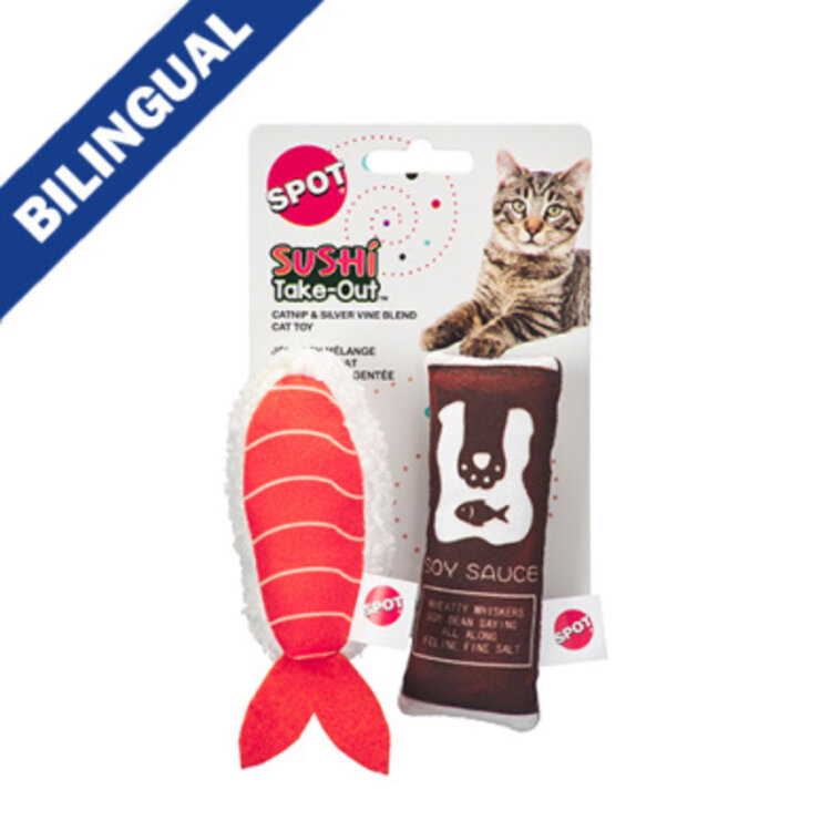 Spot Sushi Take Out Cat Toy 2pc.