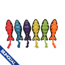 Multipet - cross rope fish - dog toy