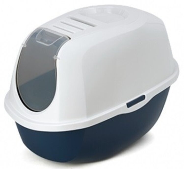 Moderna - Hooded litter pan - blue berry