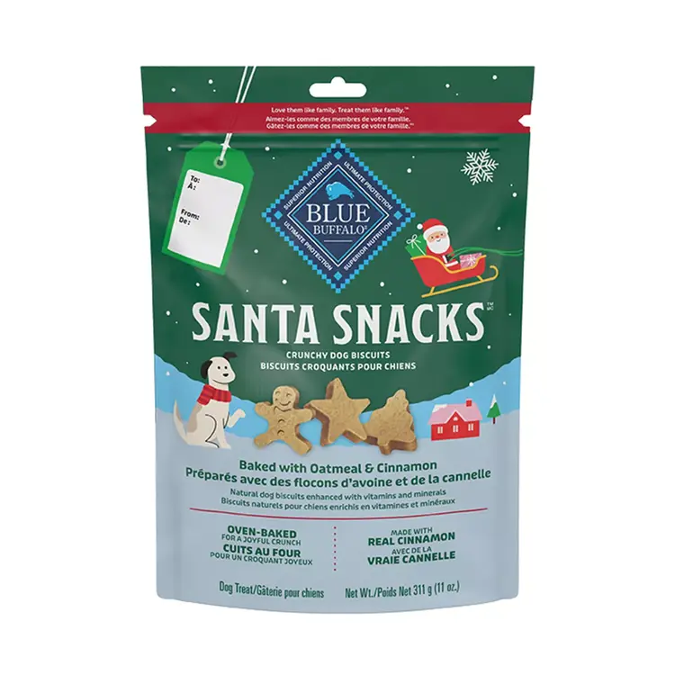 Blue Dog - Santa Snacks - biscuits 11 oz.