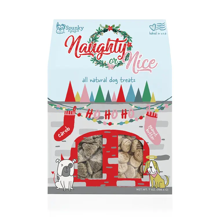 Spunky Pup Xmas2025 - Naughty or Nice PB & carob