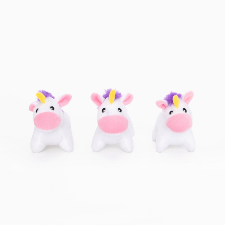 Zippy Paws mini unicorns 3 pc.