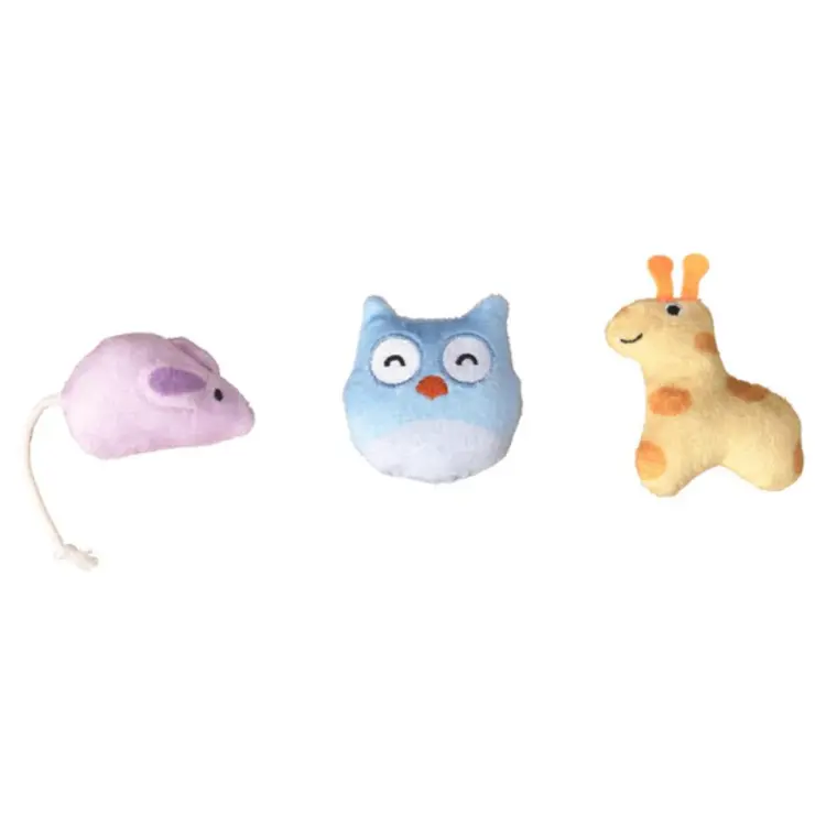Spot - cuddly and colourful cat toys - 3 pk.
