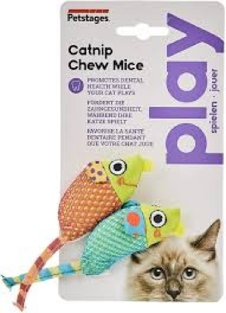 Petstages catnip dental health mice - 2 pk.