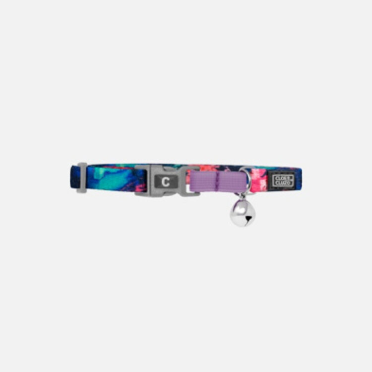 Cloe Cluzo cat collar - watercolor