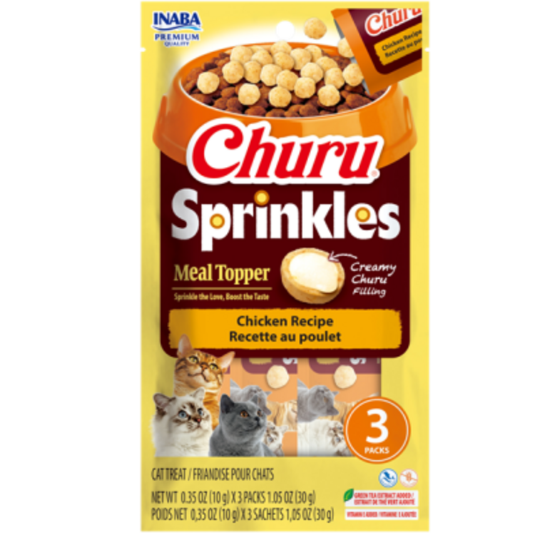 Churu/Inaba Churu - Sprinkles - cat - chicken - 3pk.