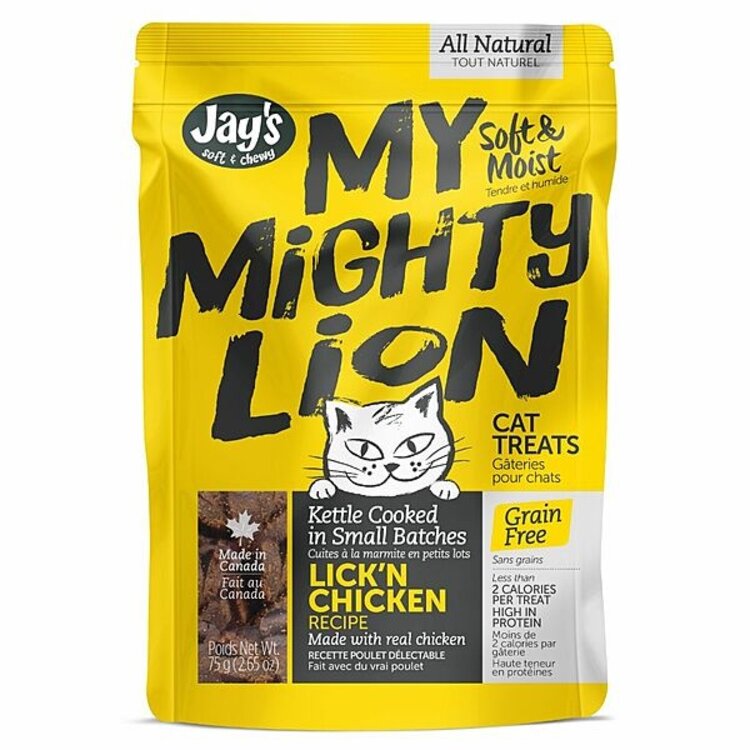 Jay's Jay's - My Mighty Lion - chicken - cat treats - 75g