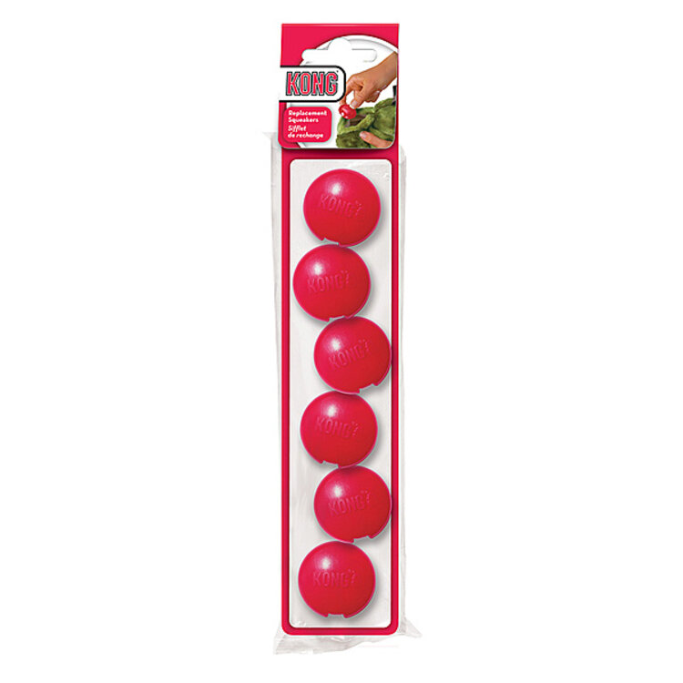 Kong - refill squeakers - 6pk.