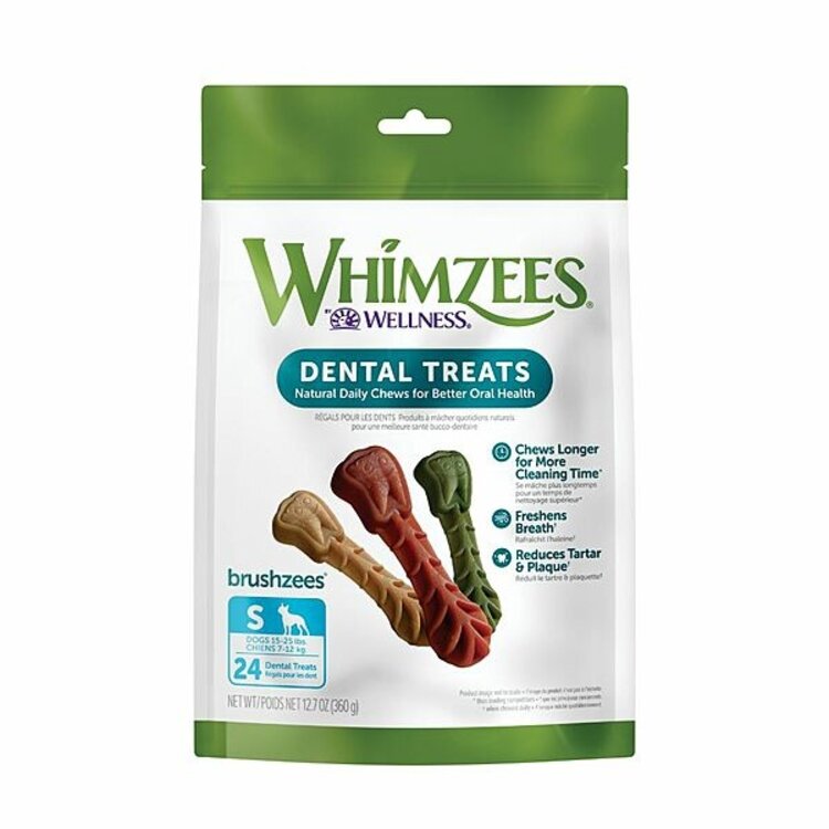 Whimzees - brushzees - small - 24 pk