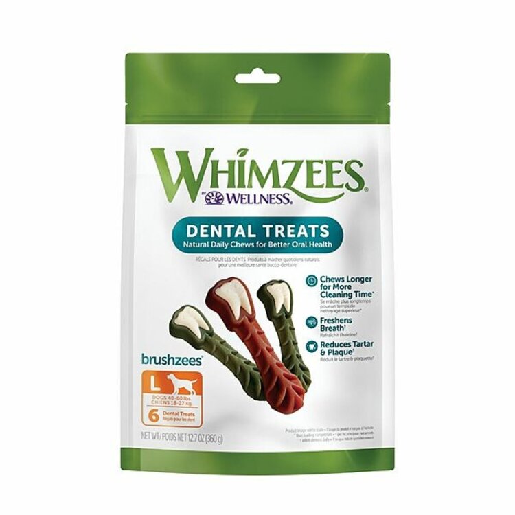 Whimzees brushzees - LARGE 6pk.