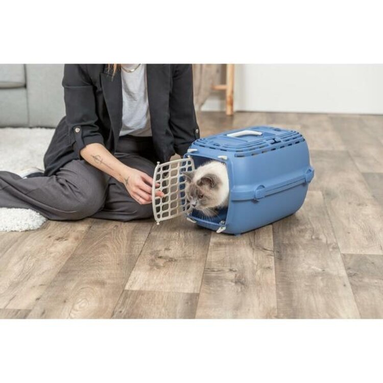 Trixie - transport kennel - blue - XS