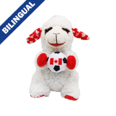 Multipet - Wrinkleez Lamb Chop soccer Canada 8" toy