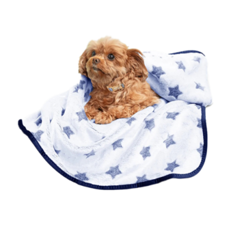 Goo-eez plush blankie - navy stars