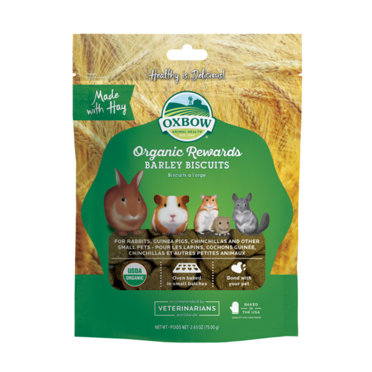 Oxbow - Organic Rewards - barley biscuits - 2.65 oz.
