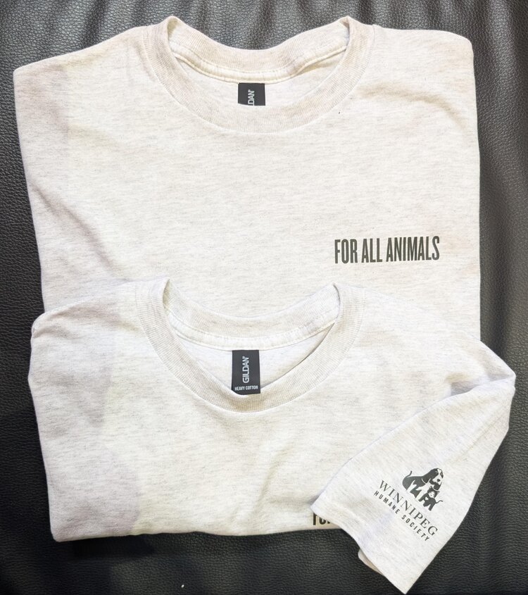 For All Animals Tee - Grey - Medium