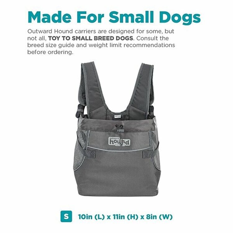 Outward Hound - PupPak front carrier grey - small