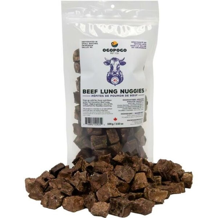 Ogopogo - Beef lung  nuggies - 100g