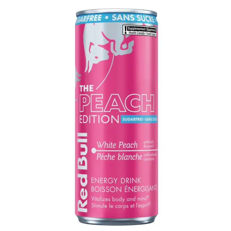 Red  Bull - 250 ml - SUGAR FREE White Peach