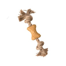 Spot - Love the Earth - natural rubber bone with rope - 7"