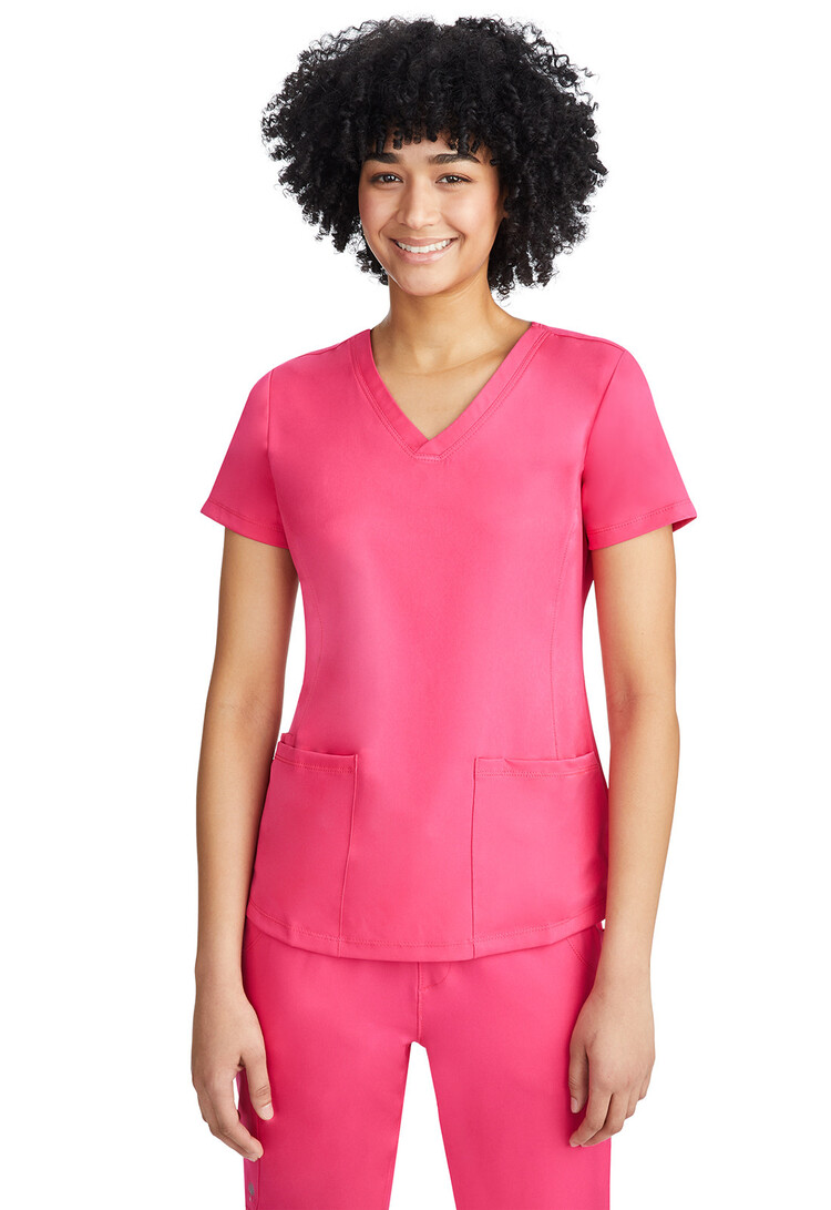 Healing Hands Monica V-Neck Solid Scrub Top 2500