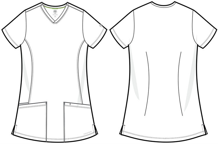 Healing Hands Monica V-Neck Solid Scrub Top 2500