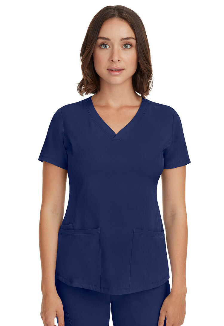 Healing Hands Monica V-Neck Solid Scrub Top 2500