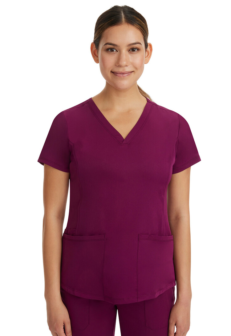 Healing Hands Monica V-Neck Solid Scrub Top 2500