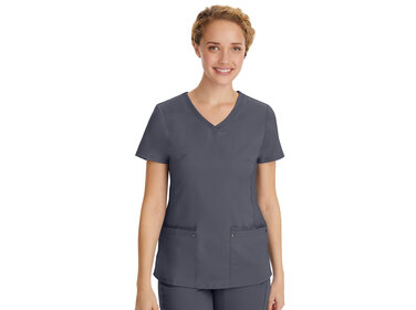 Healing Hands Juliet V-Neck Yoga Women's Scrub Top